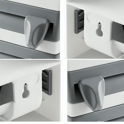 Wall-Mounted Wrap Cutter And Paper Towel Rack